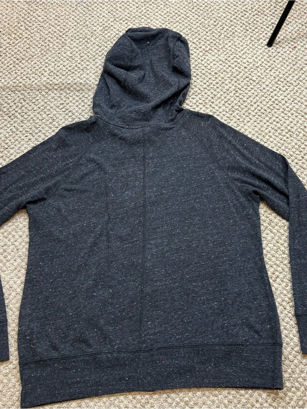 Ladies Nike Heather Black Ohio State Full Zip Lightweight‎ Hoodie Size Large